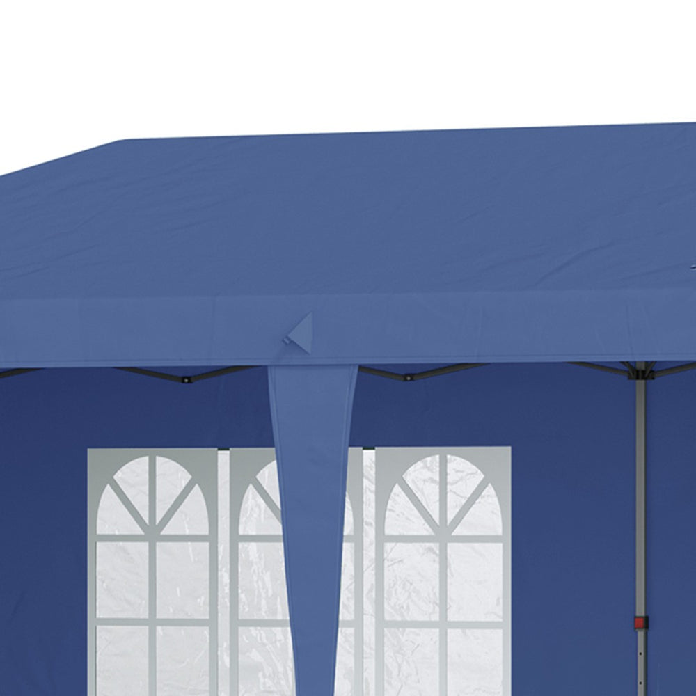 English Elm Outsunny 10' X 20' Heavy Duty Pop Up Canopy Tent With 4 Sidewalls For Stylish Outdoor Events & Gatherings W2225P174282-GIGA