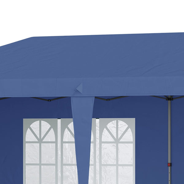 English Elm Outsunny 10' X 20' Heavy Duty Pop Up Canopy Tent With 4 Sidewalls For Stylish Outdoor Events & Gatherings W2225P174282-GIGA