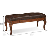 A.R.T. Furniture Old World Leather Storage Bench 143149-2606 Brown 143149-2606