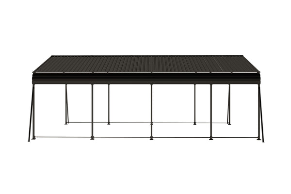 English Elm Metal Carport 12x20 Galvanized Steel Canopy Heavy Duty Outdoor Garage Shelter Kit W1598S00018