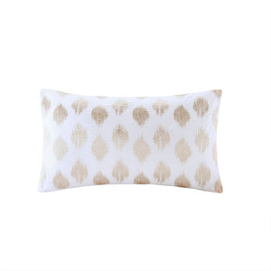 INK+IVY Stella Dot Modern/Contemporary Cotton Oblong Pillow II30-904 Copper