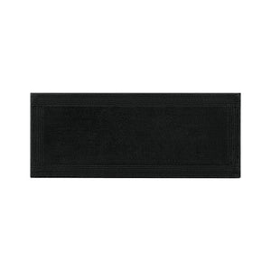 English Elm 1 Heavyweight Cotton Tufted Bath Rug Reversible Spa Grade Absorbent Floor Mat Black B035P319569