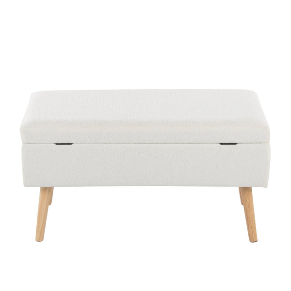 English Elm Storage Bench with Button Tufted Velvet Seat and Gold Tapered Legs for Bedroom B202P471493