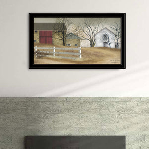 English Elm Trendy Decor 4u Billy Jacobs Old Stone Barn Framed Farmhouse Wall Art Print B06785270