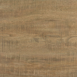 English Elm Mango Rustic Square End Table with Rough-Sawn Finish, Wide Board Legs, Two-Tier Display Surfaces for Casual Living Spaces B062P375427