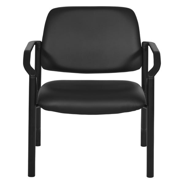 OSP Home Furnishings Big and Tall Guest Chair Heavy Duty Reinforced Frame with Plush Cushions for Office Use 55052B-U6