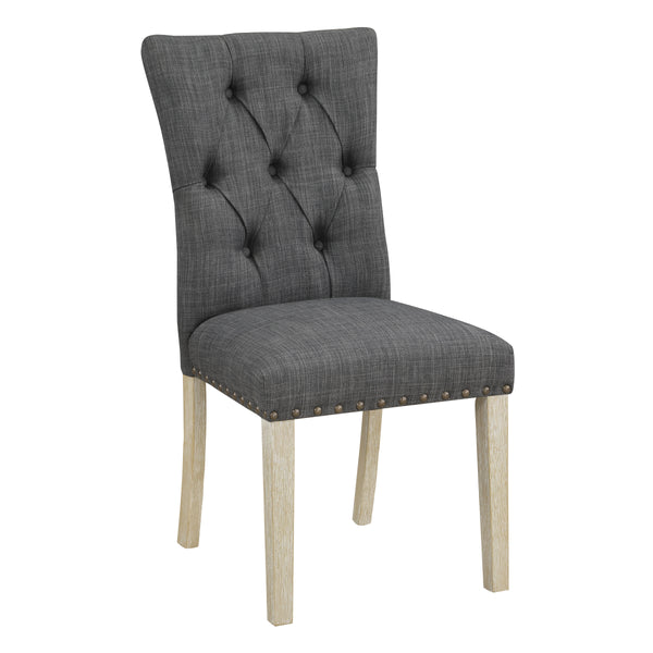 OSP Home Furnishings Preston Dining Chair  - Set of 2 Charcoal