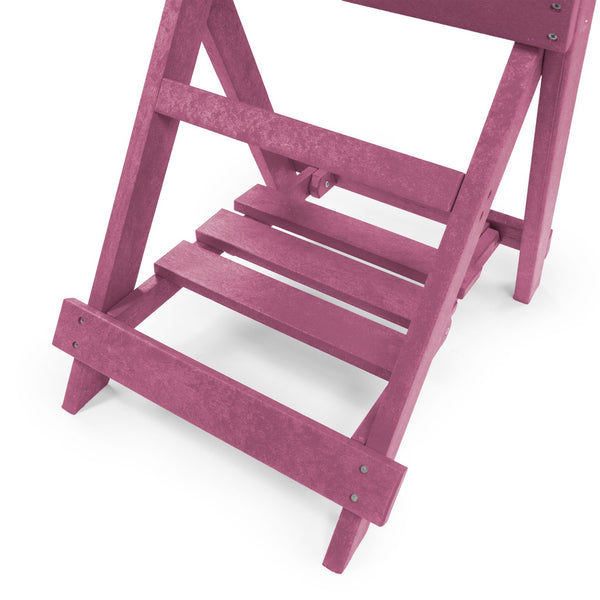 English Elm Summit Ridge Recycled Hdpe Outdoor Folding Bar Table Weather Resistant Eco Patio Burgundy B2745P409710