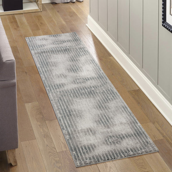 English Elm Geometrix Gray Area Rug - 2 Ft. 7 In. X 9 Ft. 10 In. - Modern Design, Soft, Durable & Stain-Resistant B186P316812