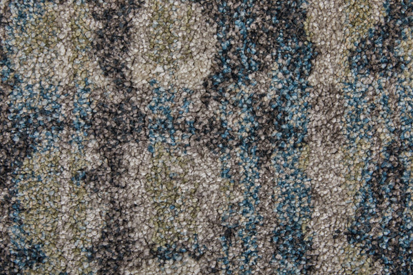 Feizy Rugs Skyview Collection Abstract Polypropylene Rug – Plush Texture, Contemporary Design For Elegant Spaces Gray,Black,Ivory Polypropylene Skv39qbfgrybgef10