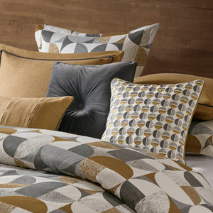 English Elm 9 King Jacquard Oversized Duvet Comforter Set with Shams & Decorative Pillows – Luxurious Bedding Ensemble Gold 23.23 L x 19.68 W x 16.93 H B035P319228