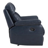 OSP Home Furnishings Bryson Recliner  Navy