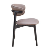 English Elm Grey and Black Padded Side Chair (Set Of 2)