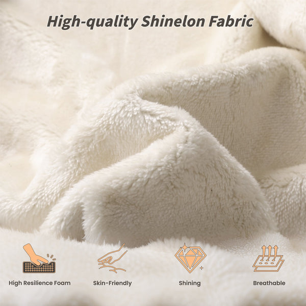 English Elm Airframe Queen Upholstered Bed Chenille Foam Cushion Sliding Shelf Low Profile W1820P465972