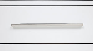 English Elm 3-drawer Nightstand Rubberwood Build Felt Lined Top Dovetail Joints Bedside White B016P460570