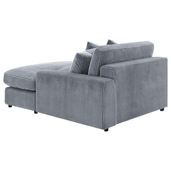 English Elm Marcus Fog Modular Reversible Sectional Sofa with Pillows – Terracotta Fog Upholstery, Track Arms, Ottoman Lounge B062S01211