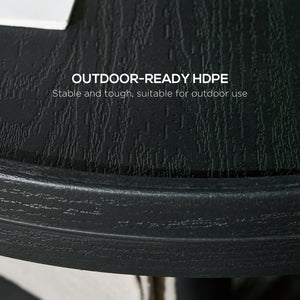 English Elm Outsunny 23.5" Portable Beach Umbrella Table Tray With Wine Holders, Towel Rack For Pool & Patio W2225P174216-GIGA