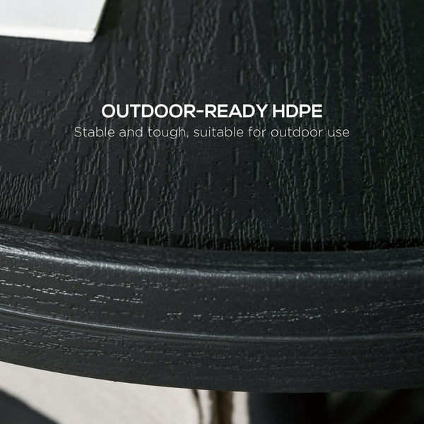 English Elm Outsunny 23.5" Portable Beach Umbrella Table Tray With Wine Holders, Towel Rack For Pool & Patio W2225P174216-GIGA