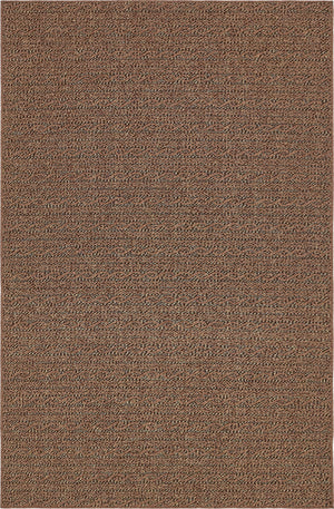 Unique Loom Outdoor Modern Links Machine Made Striped Rug Brown, Brown/Black 6' 1" x 9' 0"