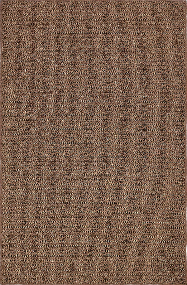 Unique Loom Outdoor Modern Links Machine Made Striped Rug Brown, Brown/Black 6' 1" x 9' 0"