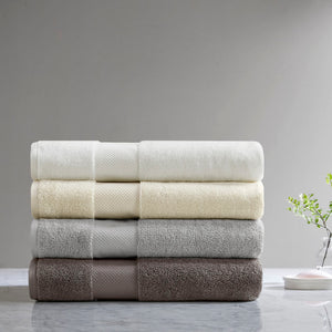 Madison Park Signature Casual 100% Cotton Bath Sheet 2 Piece Set MPS73-531 White