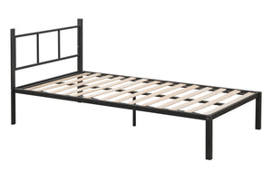 English Elm Triple Bunk Bed Steel Frame with Wood Slats Converts to Three Twin Beds W427S00071
