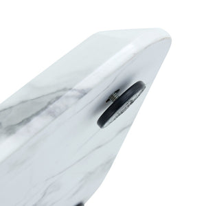 English Elm Table And Chair Set - Elegant Modern Marble Dining Set With 8 Comfortable Pu Chairs & Glass Top W1151S02115-GIGA