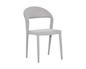 Sunpan Romina Dining Chair - Ultra Modern Open Back Design in Belfast Heather Grey, Perfect for Any Space