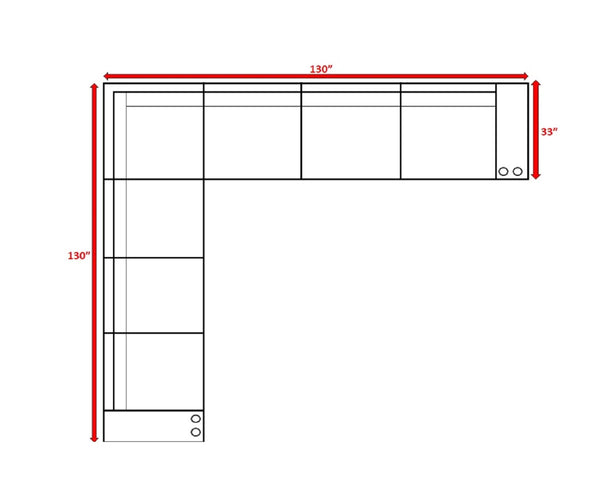 English Elm Outdoor Wicker 9-Piece Modular Sofa Set For 6 With Plush Cushions, Side Tables & Easy Care Features B120S00188-GIGA