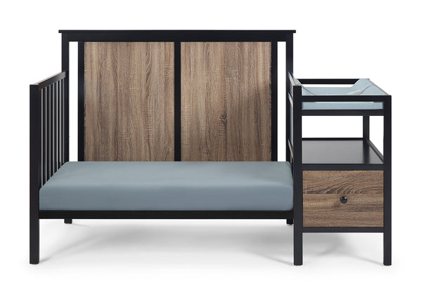 English Elm Connelly Convertible Crib Changer Combo Solid Wood Nursery Furniture Two Tone B022P204836