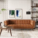 English Elm Ashcroft Furniture - Addison Leather Sofa (84" Cognac)