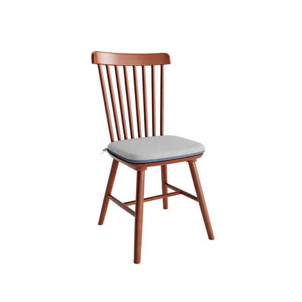 English Elm Farmhouse Solid Wood Kitchen Chairs Pair with Removable Washable Cushions and Ergonomic Windsor Backrest Grey,Walnut T3833P366666