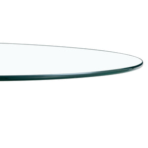 English Elm Table And Chair Set - 35" Round Transparent Tempered Glass Top With Gold Metal Base & 4 Black Chairs W1151S03700-GIGA