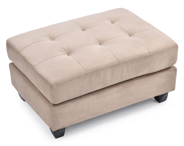 English Elm Malone Tufted Upholstered Ottoman with Sturdy Frame for Cozy Seating and Stylish Small-Space Living Mocha 38 L x 27 W x 16 H B078P301553