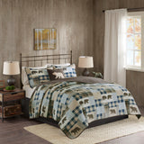 Twin Falls Lodge/Cabin Oversized 4 Piece Quilt Set