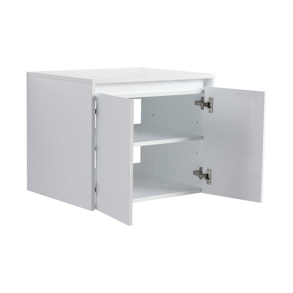 English Elm 24" Bathroom Wall Cabinet - Modern Float Mount Design With Soft-Close Doors For Style & Storage W999P312100