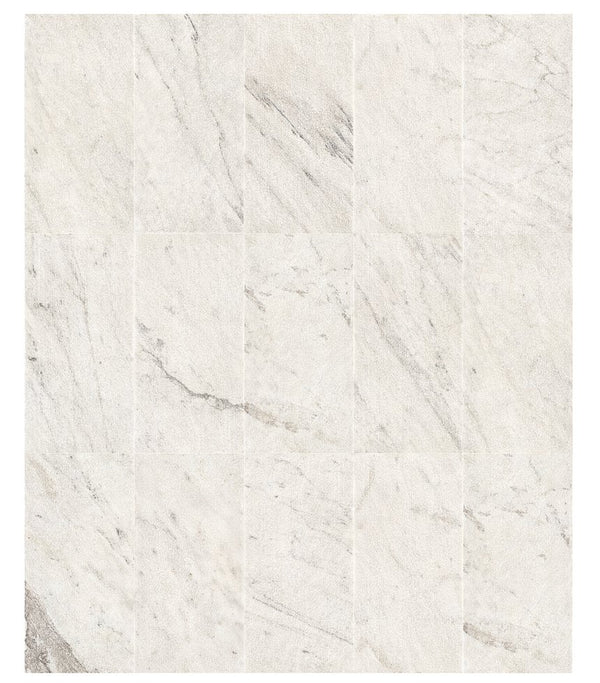English Elm 12*24 White Marble Wall Tiles - Authentic Snow Mountain Stone With Fs Texture & 3D Fluted Design W1696P262332
