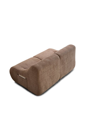 English Elm Shoes Chenille Memory Foam Loveseat Deep Seat Sofa for Apartments and Small Living Rooms Brown W668P381958