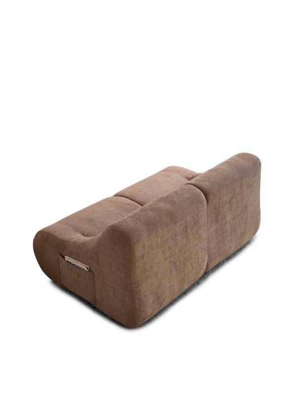 English Elm Shoes Chenille Memory Foam Loveseat Deep Seat Sofa for Apartments and Small Living Rooms Brown W668P381958