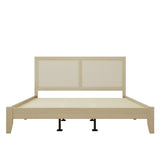 Christopher Knight Home® - Noble House - - Solid Wood Platform California King Bed With Rattan