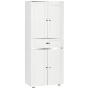 English Elm Homcom 72" Stylish Freestanding Kitchen Pantry Cabinet With Adjustable Shelves & Elegant Design W2225S00063