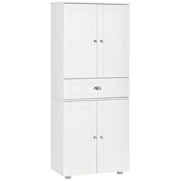 English Elm Homcom 72" Stylish Freestanding Kitchen Pantry Cabinet With Adjustable Shelves & Elegant Design W2225S00063