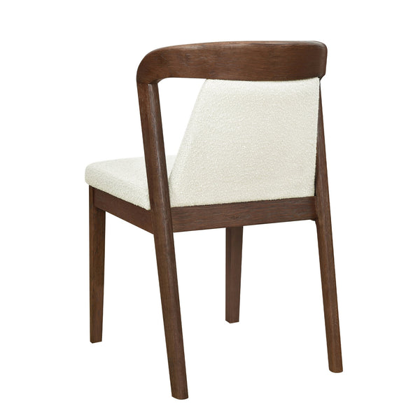 English Elm Christopher Knight Home® - Upholstered Backrest Armless Dining Chairs - Sleek Mid-Century Fabric Seats on Durable Oak Frame, 300lb Capacity Camel,Walnut N771P346002V