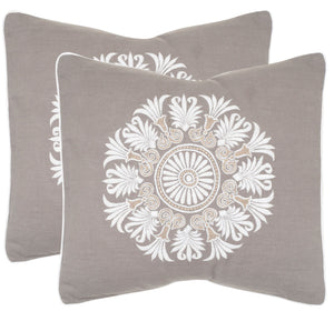 Safavieh Versailles Pillow Sterling DEC323A-2020-SET2