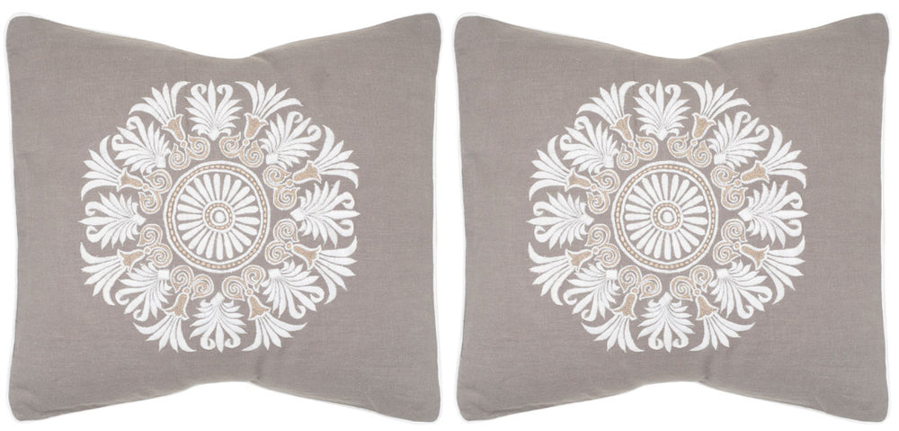 Safavieh Versailles Pillow Sterling DEC323A-2020-SET2