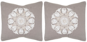 Safavieh Versailles Pillow Sterling DEC323A-2020-SET2