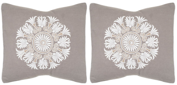 Safavieh Versailles Pillow Sterling DEC323A-2020-SET2