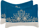 Safavieh Elena Pillow - Set of 2 Royal Blue DEC326A-1220-SET2