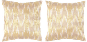 Safavieh Boho Chic Pillow - Set of 2 Metallic Earth DEC455D-2020-SET2