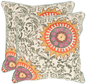 Safavieh Sunny Pillow - Set of 2 Multi DEC500A-1818-SET2